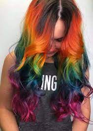 36 Modern Trends Of Rainbow Hair Colors In Year 2019 Absurd Styles Rainbow Hair Color Long Hair Styles Rainbow Hair Color Ideas