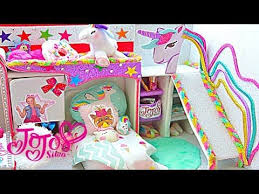 Jojo siwa's home is covered in glitter, unicorns, and the youtube star's merch. Diy Miniature Dollhouse Room Jojo Siwa New Bedroom Epic Room Tour Youtube Unicorn Room Decor Unicorn Rooms Girl Bedroom Designs