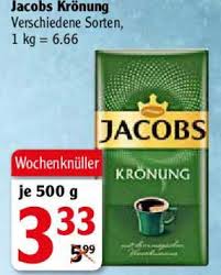 Wenn du ein gesuchtes produkt gefunden hast, kannst du die preise der geschäfte vergleichen, nachschauen, ob es vor ort. Jacobs Kronung Angebot Bei Globus