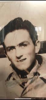 Nickey Rackard in a Young Ireland's, Dublin, Jersey. While a student in  Dublin during World War 2 due to shortage of everything travel home to  Killanne was very difficult for Nickey so