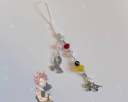 Handmade Natsu Dragneel Inspired Phone Charm