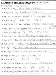 So 2 + 2h 2 s → 3s + 2h 2 o 34. Balancing Equations Worksheet Answer Key 1 15 Tessshebaylo