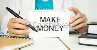 Connect with custom, printed cards that make awesome keepsakes. Make Money Man Holding A Card With A Message Text Stock Photo Crushpixel