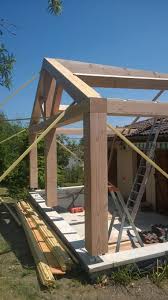 Extension D Une Habitation En Cours De Realisation Construction Maison Maison Bois Construction Bois