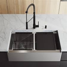 Check spelling or type a new query. Vigo Oxford Stainless Steel Kitchen Sink With Matte Black Faucet Double Bowl 41 In Vg15930 Rona