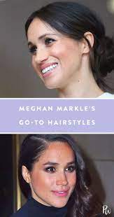 3 Hairstyles Meghan Markle Swears By And You Can Easily Re Create Hair Styles Royal Hairstyles Meghan Markle Hair