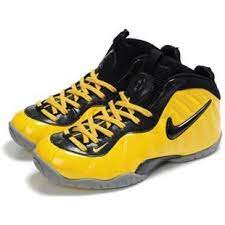 nike air foamposite yellow black gray fake shoes yellow sneakers nike