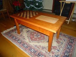 The playing surface in the center of the table is 20 x 20. Custom Made Chess Cribbage Coffee Table By Hitchcock Construction Llc Hitchcock Woodworking Custommade Com
