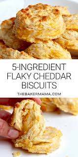 5 Ingredient Flaky Cheddar Biscuits Dinner Biscuit Cheese Biscuit Recipes Biscuit Recipe