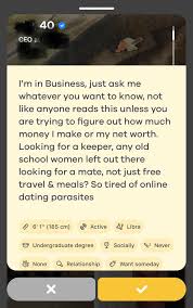 Reputation and history of bumble. Another Example Of How Not To Write A Profile Bumble