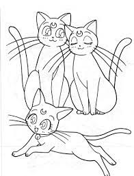 You don't need your crayons anymore! Printable Cats Sailor Moon Coloring Pages Anime Coloring Pages