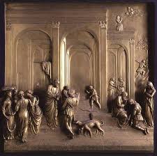 And he did eat and drink, and rose up, and went his way: The Story Of Jacob And Esau God S Proph Lorenzo Ghiberti Als Kunstdruck Oder Handgemaltes Gemalde