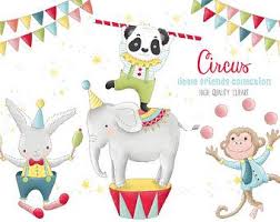 Train Clipart Train Birthday Train Birthday Decor Train Etsy Clip Art Carnival Birthday Party Theme Circus Animals