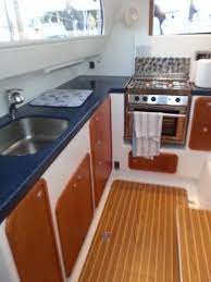 Inset rta cabinetry, custom finishes and more. Atlantic 47 Galley Yacht Interior Catamaran Interior