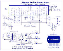 25w Rms X 2 Rl 6 Ohm 24v 0 24v 4a Power Transformer Not Included Gif Image Rangkaian Elektronik Elektronik Transformers