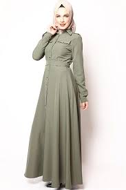 Nr Butik Boydan Citcitli Tesettur Elbise Haki 8850 Musluman Modasi Basortusu Modasi The Dress