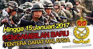Tentera udara diraja malaysia (tudm) visi tudm kuasa udara yang unggul misi tudm untuk mempertahankan. Tentera Darat Malaysia Tdm 22 Januari 2017 Jawatan Kosong 2020