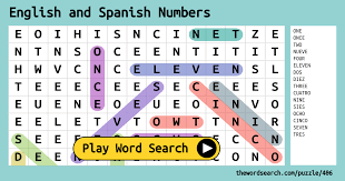 There's nothing quite like the occasional word game. English And Spanish Numbers Word Search