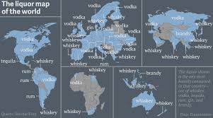 The World According To Hard Alcohol Map World World Map