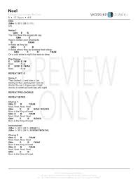 noel lead sheet lyrics chords hillsong worship