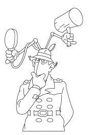 Inspector Gadget Think Of Something Coloring Pages For Kids F7k Printable Inspector Gadget Coloring Pages Fo Inspector Gadget Coloring Pages Detective Party