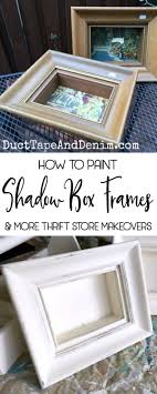 Easy step by step tutorial to make your own shadow box. How To Paint Shadow Box Frames To Display Vintage Collections