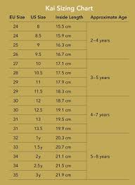 Kai By See Kai Run Size Chart Shoe Size Chart Kids Shoe