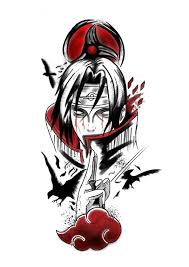 Pin By Wentao Zhang On Digital Art Anime Tattoos Itachi Uchiha Naruto Drawings