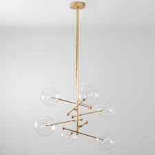 sechsarmiger glaskugel leuchter verstellbar von schwung home einstellbarer sechsarmiger glaskugel leuchter mit a glaskugel pendelleuchte grosse pendelleuchten