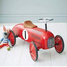Retro Style Ride On Racing Car In Lots Of Colours Espacios Para Ninos Coches De Pedal Decoracion Para Ninos