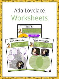 The portrait is based upon a 19th century work of a. Ada Lovelace Facts Worksheets Personal Background For Kids