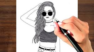 Something, to one of the best easy sketches to draw is a key part of winter fun! How To Draw A Girl With Glasses Step By Step Learn To Draw A Girl Face Drawing For Beginners Youtube
