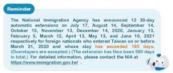 According to the minister, sea borders, ports, airports, land ports of entry will remain closed. Bureau Of Consular Affairs Ministry Of Foreign Affairs Republic Of China Taiwan