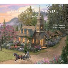 The spruce / miguel co these thanksgiving coloring pages can be printed off in minutes, making them a quick activ. Kinkade Painter Of Light Scripture Wall Calendar Calendars Com
