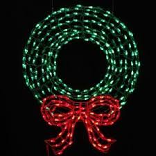 36 In Pre Lit Led Outdoor Wreath With Bow Sculpture And 280 C5 Twinkling Green And Red Christmas Wreaths With Lights Outdoor Wreaths Pre Lit Christmas Wreaths
