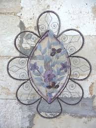 Purple wire flowers by wyndhee on indulgy.com. Glass Beaded Wire Flowers 4 Stems With Leaves And Blooms Handmade Vintage Christmas Colors Flowers Plants