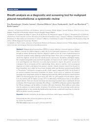 While cwp rates have dropped since federal regulations were passed years ago. Pdf Breath Analysis As A Diagnostic And Screening Tool For Malignant Pleural Mesothelioma A Systematic Review