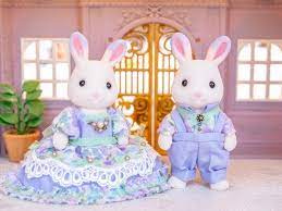 사진 설명이 없습니다 シルバニアファミリー ウサギ お揃いコーデ