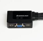 2-Port USB KVM Switch with Cables and Remote