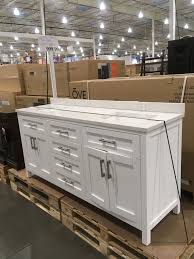 72 Double Vanity At Costco For 999 Includes Sinks And Countertop Double Sink Vanity Hall Bathroom Bathrooms Remodel