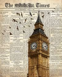 Newspapersinlondon.com brings you a comprehensive list of local newspapers published in and for london. Big Ben And Birds On Newspaper London Wall Art Decoration Print London Wall Art Newspaper Art Book Page Art