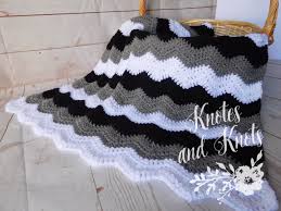 Black And White Baby Blanket Crochet Baby Blanket Baby Boy Blanket Black Grey And White Baby Blanket Knit Baby Afghan Nursery Decor Baby Boy Bedding Baby Blanket Crochet