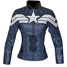 Winter Soldier Captain America Women Faux Leather Jacket Amazon Co Uk Clothing Roupas Divertidas Roupas Looks