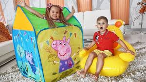 Kids simra show 1 минута 6 секунд. Roma And Diana Pretend Play With Playhouse Online Shopping