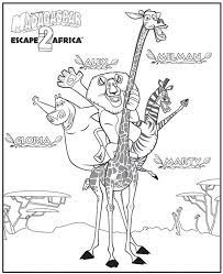 Madagascar 2 melman coloring page to color, print or download. Madagascar 2 Escape 2 Africa Coloring Pages Coloring Home