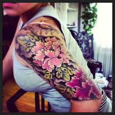 Peony Half Sleeve Sleeve Tattoos For Women Tattoos Half Sleeve Tattoo