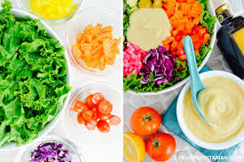 I know that it's been a while since i've shared a salad dressing recipe here, because usually, if i'm having a salad for lunch. Rainbow Salad With Hummus Balsamic Dressing Hello Nutritarian
