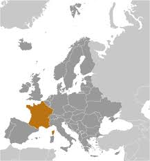 Mapa pochodzi z meyers konvertations lexikon, 6 auflage. Francja Panstwa Swiata
