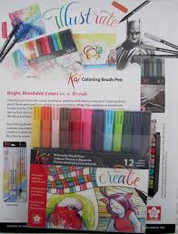 Braces Tangle Pattern Koi Coloring Brush Pen Set Review