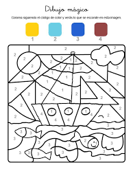 Juegos tradicionales para colorear de niños. Dibujo Magico De Un Velero Dibujo Para Colorear E Imprimir